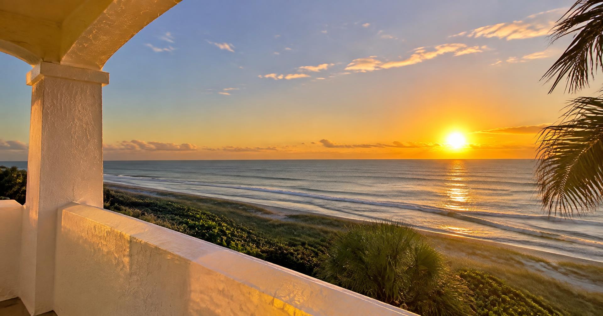 Golden hour over the Space Coast